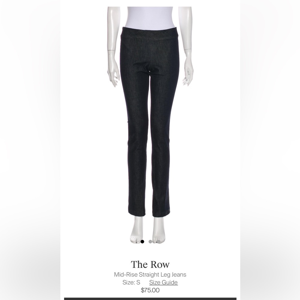 The Row midrise straight leg jeans size small
